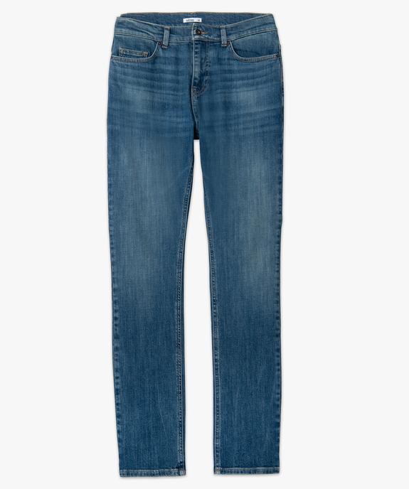 Jean homme coupe straight coloris délavé vue4 - GEMO (HOMME) - GEMO