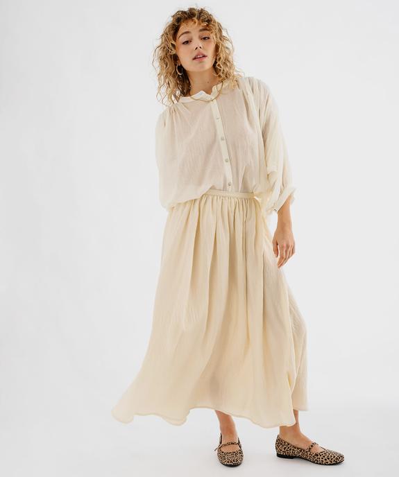 Blouse à manches longues coupe oversize femme  vue4 - GEMO(FEMME PAP) - GEMO
