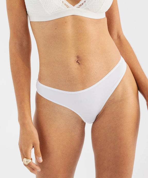 Culotte microfibre sans coutures femme (lot de 2) vue10 - GEMO 4G FEMME - GEMO