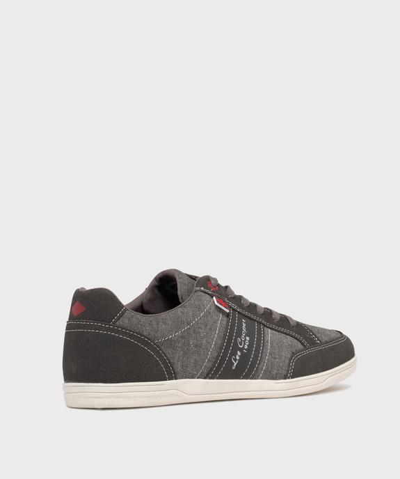 Baskets homme en toile basse style denim à bande contrastante - Lee Cooper - LEE COOPER Baskets homme en toile basse style denim à bande contrastante - Lee Cooper vue4 - LEE COOPER - GEMO