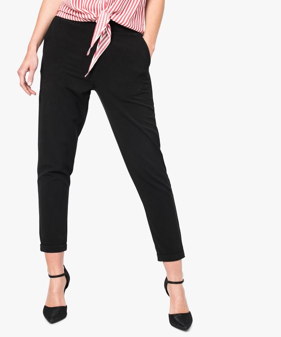 Pantalon 7/8ème uni vue1 - GEMO(FEMME PAP) - GEMO