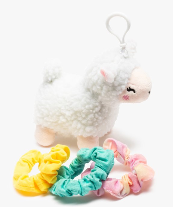 Porte-clés enfant peluche lama 2-en-1 avec chouchous pour les cheveux vue2 - GEMO (ACCESS) - GEMO