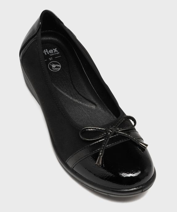 Ballerines confort avec empiècements vernis femme vue5 - G'FLEX - GEMO