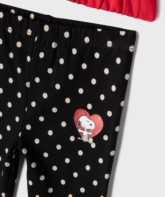 Ensemble sweat et legging bébé fille - Snoopy vue3 - SNOOPY - GEMO