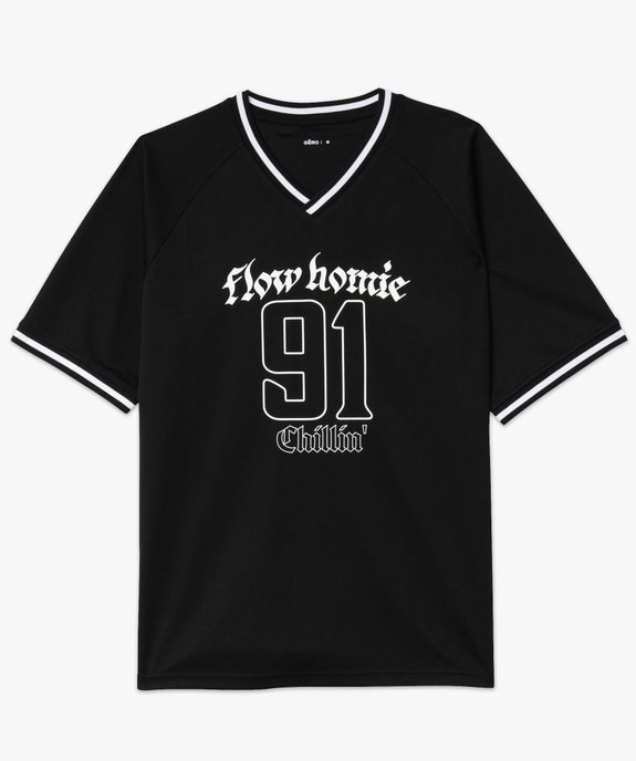 Tee-shirt de sport avec inscription homme vue8 - GEMO (HOMME) - GEMO