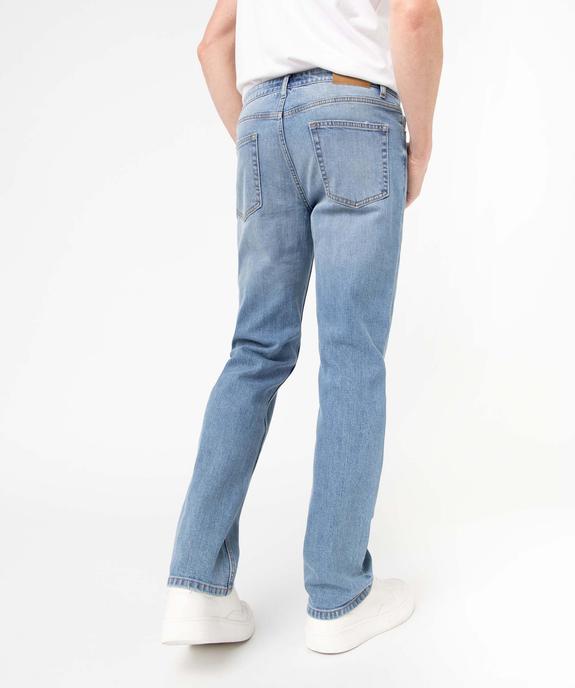 Jean coupe Regular coloris délavé homme vue3 - GEMO 4G HOMME - GEMO