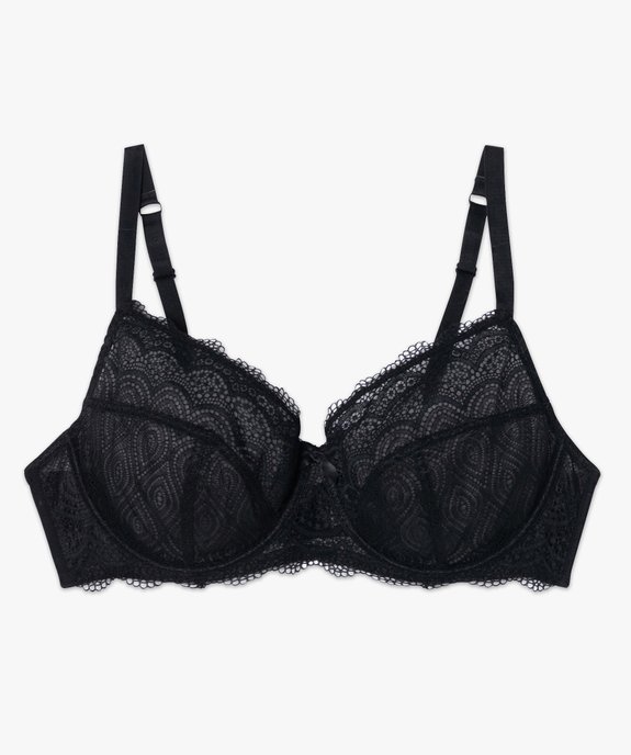 Soutien-gorge emboitant à armatures en dentelle grande taille vue8 - GEMO(HOMWR FEM) - GEMO
