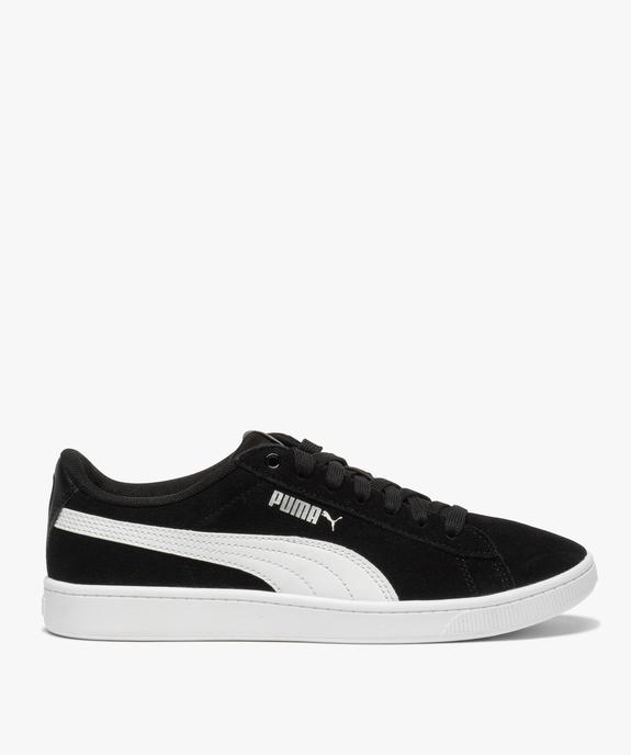 Baskets femme bicolores avec dessus en cuir velours – Puma vue1 - PUMA - GEMO