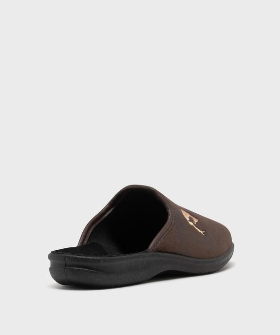 Chaussons mules avec logo brodé homme vue4 - G'FLEX GEMO FOR GOOD - GEMO