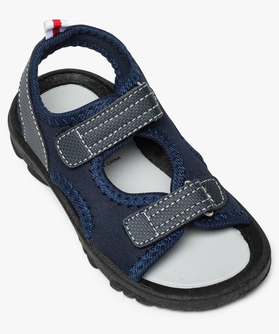 Sandales garçon multi-matières fermeture à scratch vue5 - GEMO (ENFANT) - GEMO