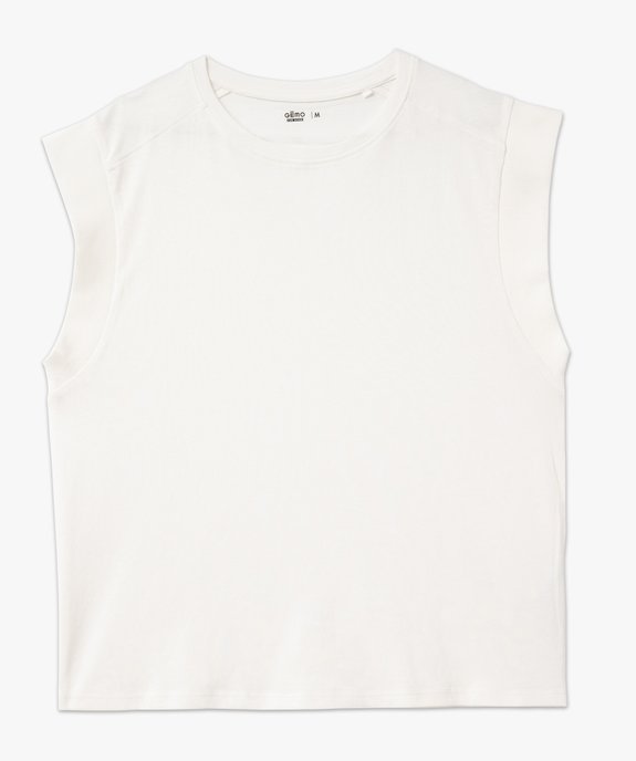 Tee-shirt sans manches coupe large femme vue4 - GEMO 4G FEMME - GEMO