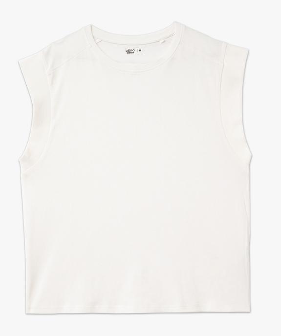 Tee-shirt sans manches coupe large femme vue4 - GEMO 4G FEMME - GEMO