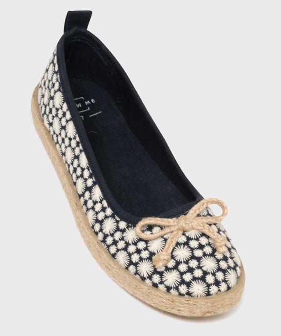 Ballerines en toile avec semelle de corde femme - Follow Me vue5 - FOLLOW ME - GEMO