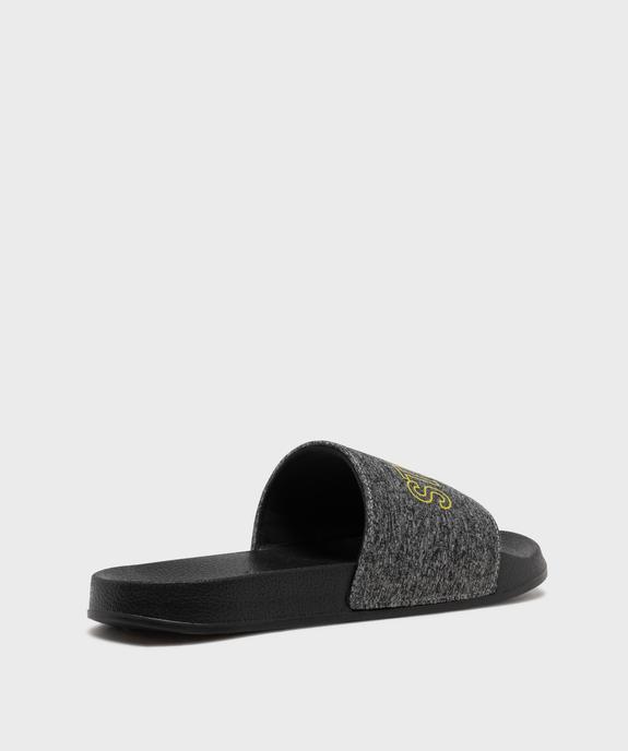 Mules ouvertes avec inscription sur la bride homme vue4 - GEMO (PLAGE) - GEMO