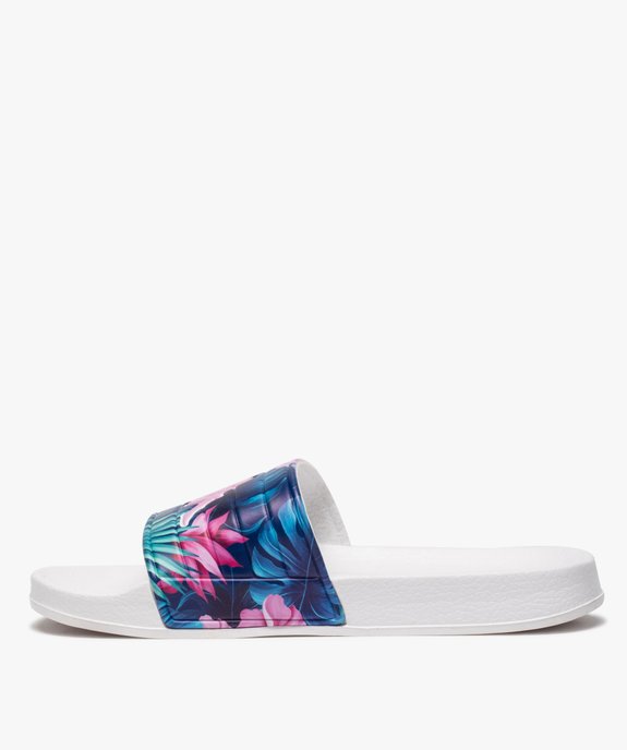 Mules de piscine pour femme avec bandeau fleuri - Kappa vue3 - KAPPA - GEMO