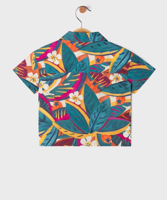 Chemise manches courtes à motifs exotiques bébé garçon vue3 - GEMO(BEBE DEBT) - GEMO