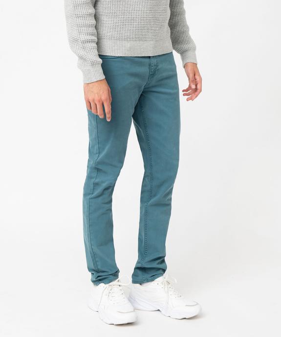 Pantalon slim stretch 5 poches homme vue1 - GEMO 4G HOMME - GEMO