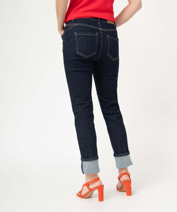 Jean femme coupe Slim coloris délavé vue3 - GEMO 4G FEMME - GEMO