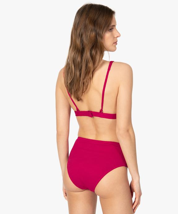 Haut de maillot de bain femme triangle avec bretelles multipositions vue2 - GEMO (PLAGE) - GEMO