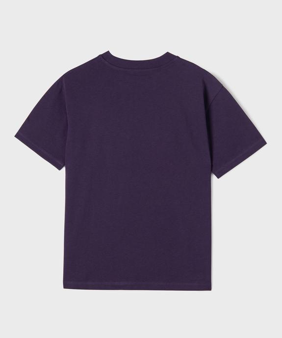 Tee-shirt manches courtes en jersey de coton garçon vue3 - GEMO (JUNIOR) - GEMO