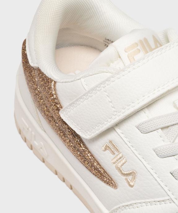 Baskets à scratch avec empiècements pailletés fille - Fila vue6 - FILA - GEMO