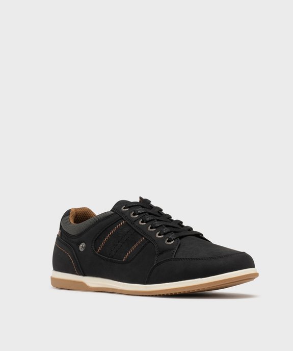 Baskets de ville avec surpiqûres homme - Urban Steps vue2 - URBAN STEPS - GEMO