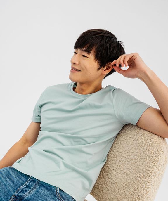Tee-shirt à manches courtes et col rond homme vue1 - GEMO 4G HOMME - GEMO