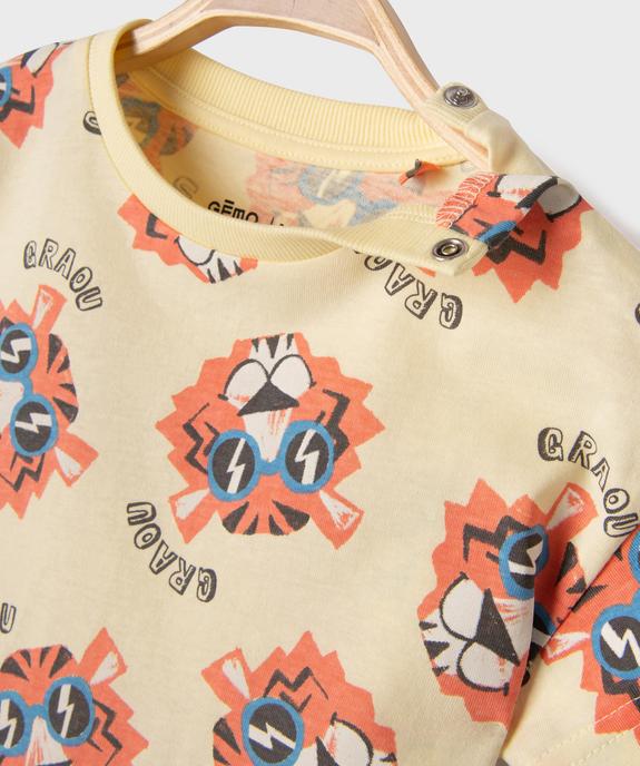 Tee-shirt manches courtes imprimé bébé garçon vue2 - GEMO 4G BEBE - GEMO