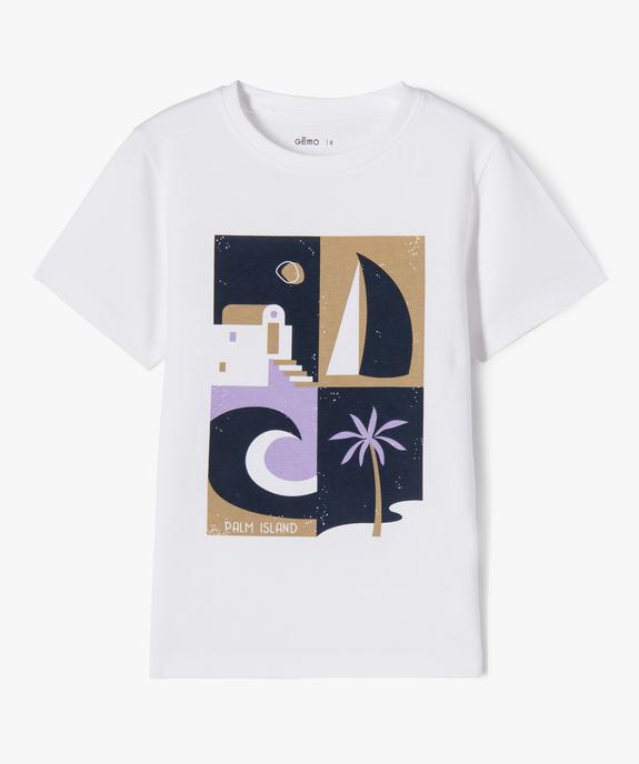 T-shirt manches courtes imprimé garçon vue2 - GEMO 4G GARCON - GEMO
