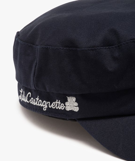 Casquette fille gavroche avec broderie pailletée - LuluCastagnette vue3 - LULUCASTAGNETTE - GEMO