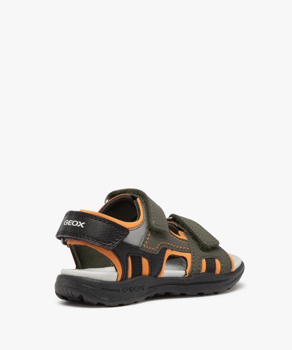 Sandales sport garçon multicolores à brides scratch - Geox vue4 - GEOX - GEMO