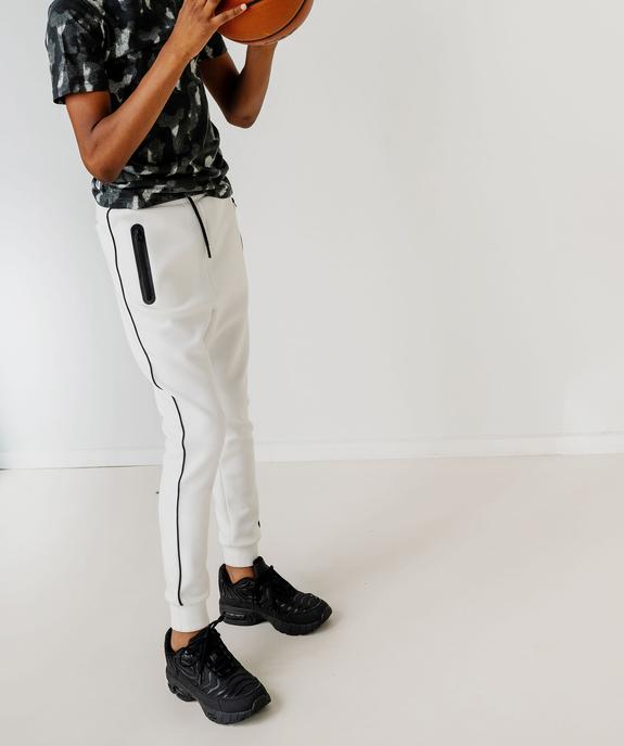 Pantalon de jogging avec liserés contrastants garçon vue5 - GEMO (JUNIOR) - GEMO