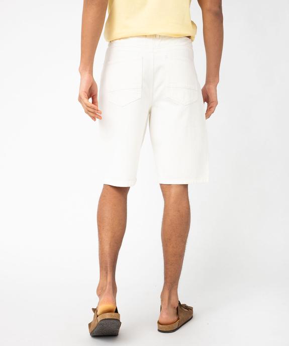 Bermuda en jean coupe droite et large homme vue3 - GEMO 4G HOMME - GEMO