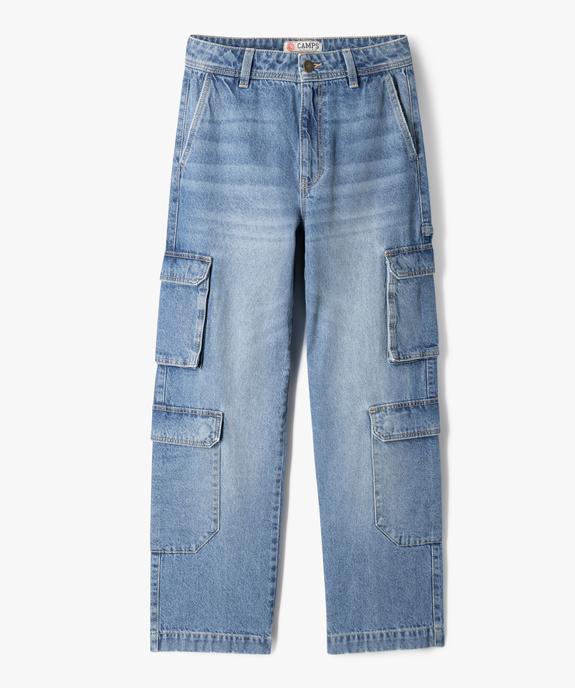 Jean cargo coupe straight délavé fille - Camps United vue1 - CAMPS GEMO FOR GOOD - GEMO