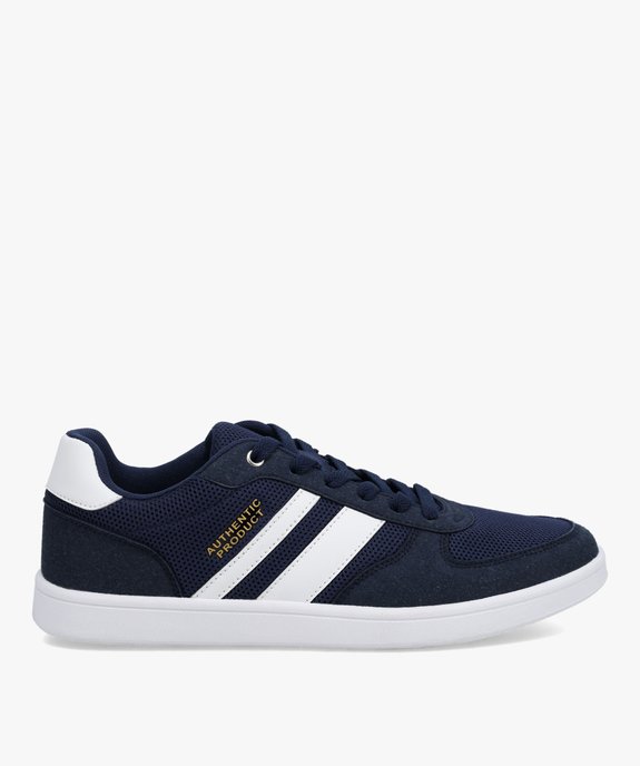 Baskets homme style casual bicolores à lacets vue2 - GEMO (SPORTSWR) - GEMO
