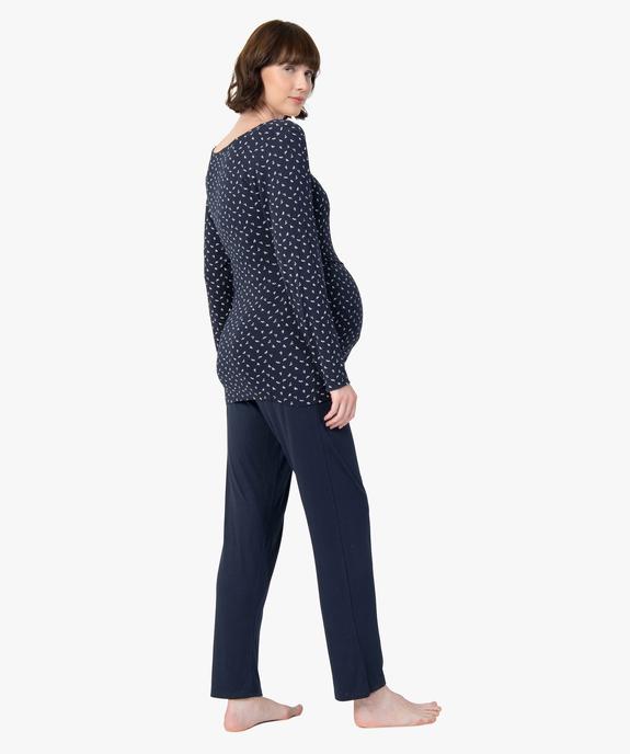 Pyjama de grossesse et d'allaitement vue3 - GEMO (MATER) - GEMO