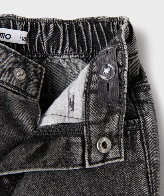 Jean avec étoiles brodées bébé fille vue3 - GEMO(BEBE DEBT) - GEMO