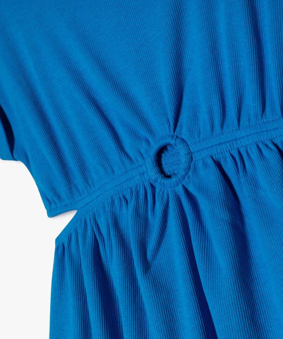 Robe en maille côtelée avec ouvertures à la taille fille vue2 - GEMO (ENFANT) - GEMO