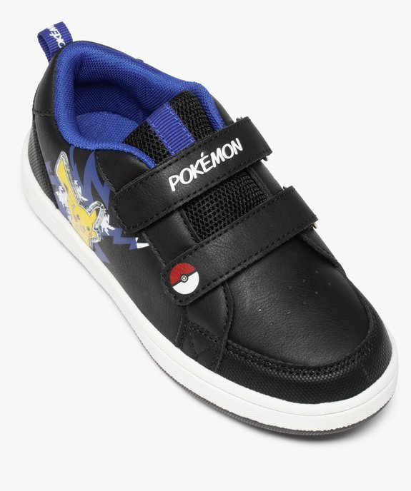 Baskets garçon à scratchs imprimées Pikachu - Pokémon vue5 - POKEMON - GEMO