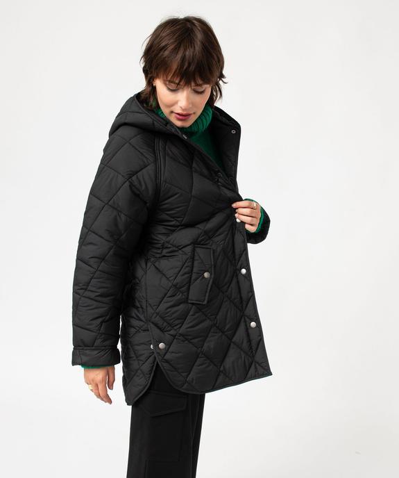 Manteau à capuche matelassé femme vue1 - GEMO 4G FEMME - GEMO