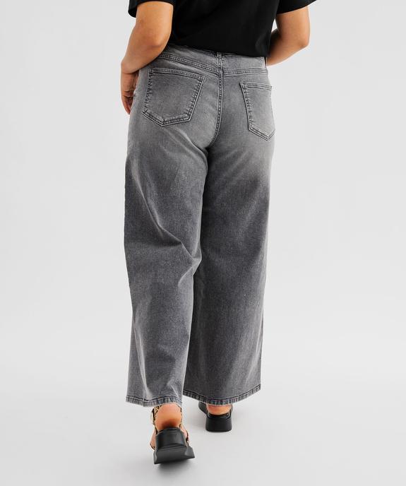 Jean wide leg en coton stretch femme grande taille vue1 - GEMO (G TAILLE) - GEMO