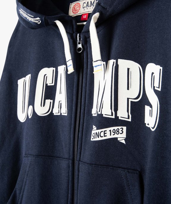 Sweat zippé pour fille - CAMPS UNITED vue3 - CAMPS UNITED - GEMO