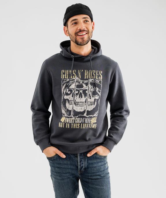 Sweat à capuche molletonné homme - Guns N’Roses vue3 - GUNS N' ROSES - GEMO
