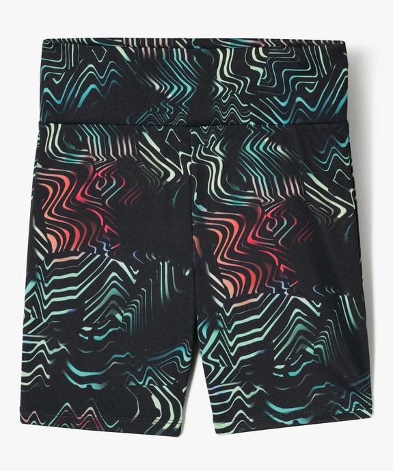 Legging court de sport en stretch à large ceinture élastique vue5 - GEMO (JUNIOR) - GEMO