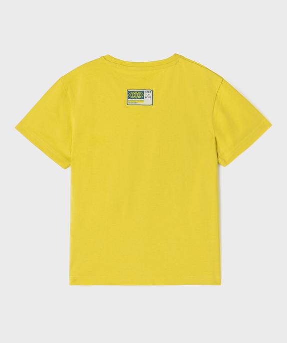 Tee-shirt manches courtes avec inscription sur l’avant garçon vue4 - GEMO 4G GARCON - GEMO