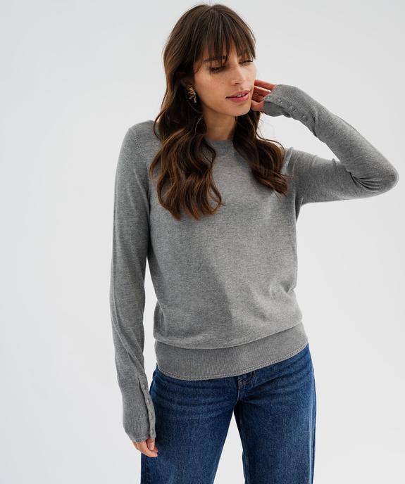 Parka à capuche avec boutons métalliques femme vue5 - GEMO(FEMME PAP) - GEMO