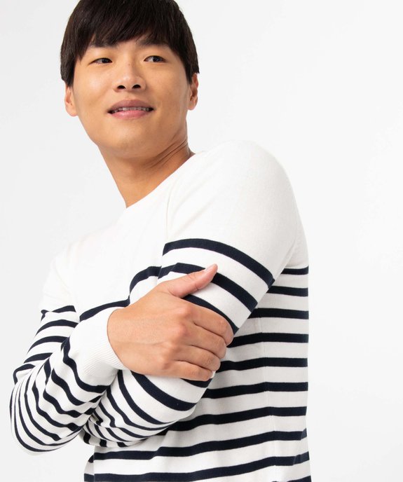 Pull homme à rayures vue6 - GEMO (HOMME) - GEMO