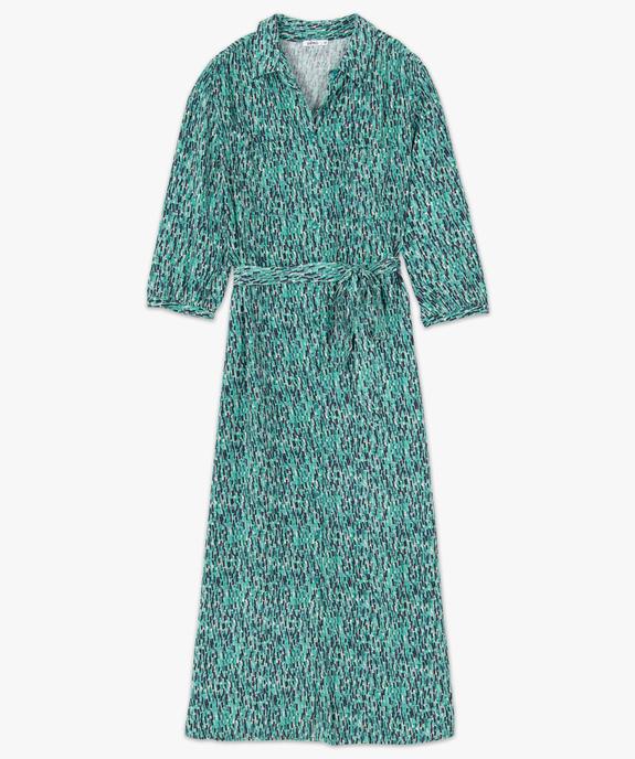 Robe femme imprimée longueur chevilles vue4 - GEMO(FEMME PAP) - GEMO