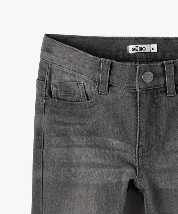 Jean garçon coupe Slim contenant du polyester recyclé vue2 - GEMO 4G GARCON - GEMO