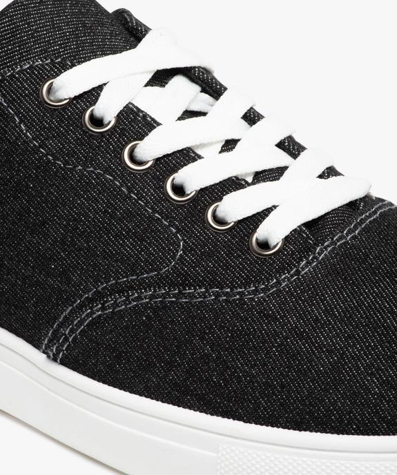 Baskets homme en toile unie style denim vue6 - GEMO (SPORTSWR) - GEMO